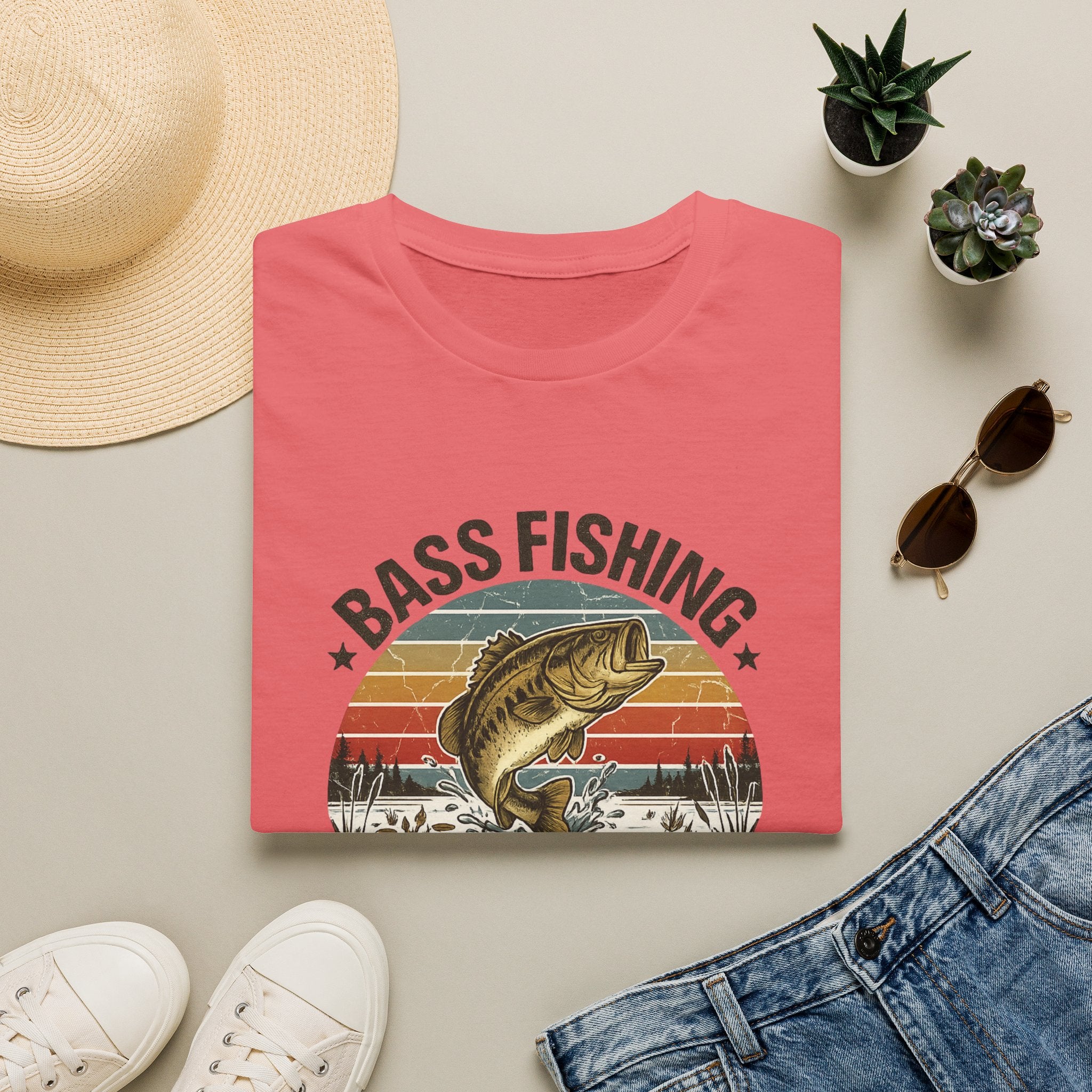 Bass Fishing 1% Luck T-Shirt