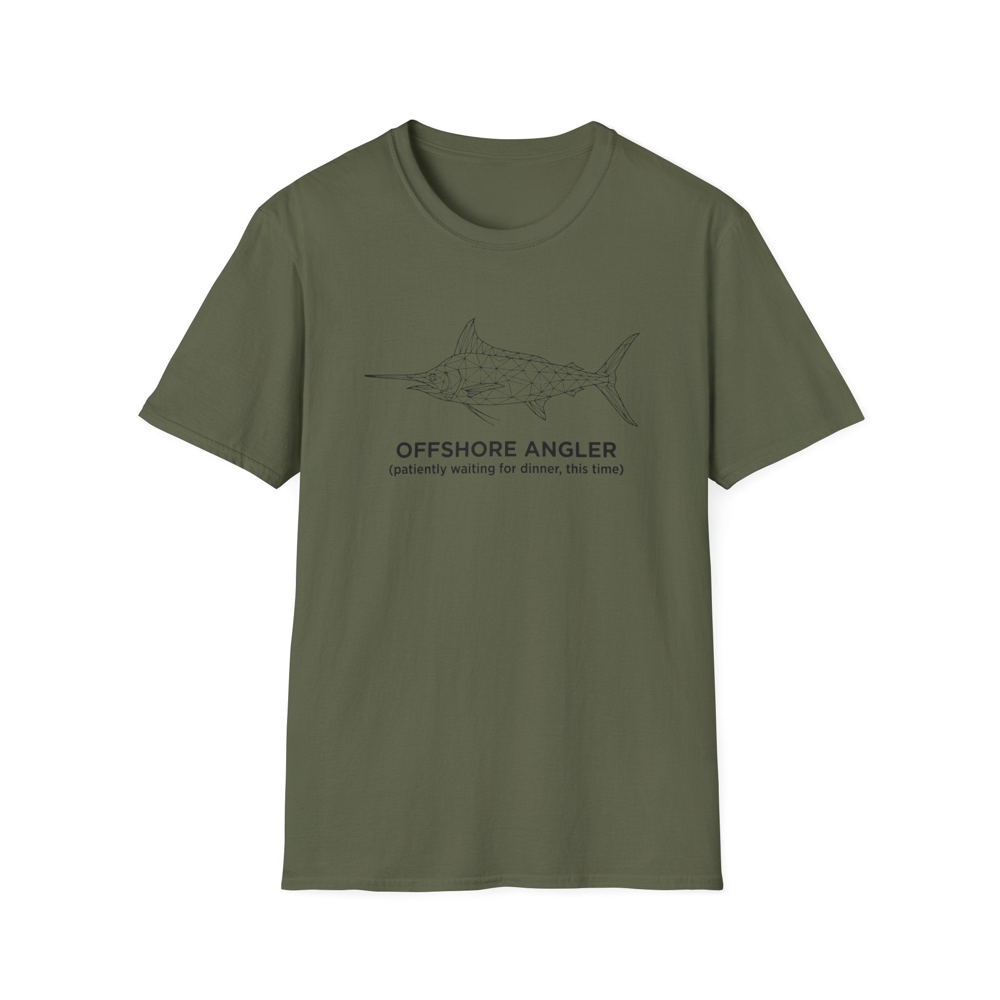 offshore angler plane sword fish minimal T-Shirt