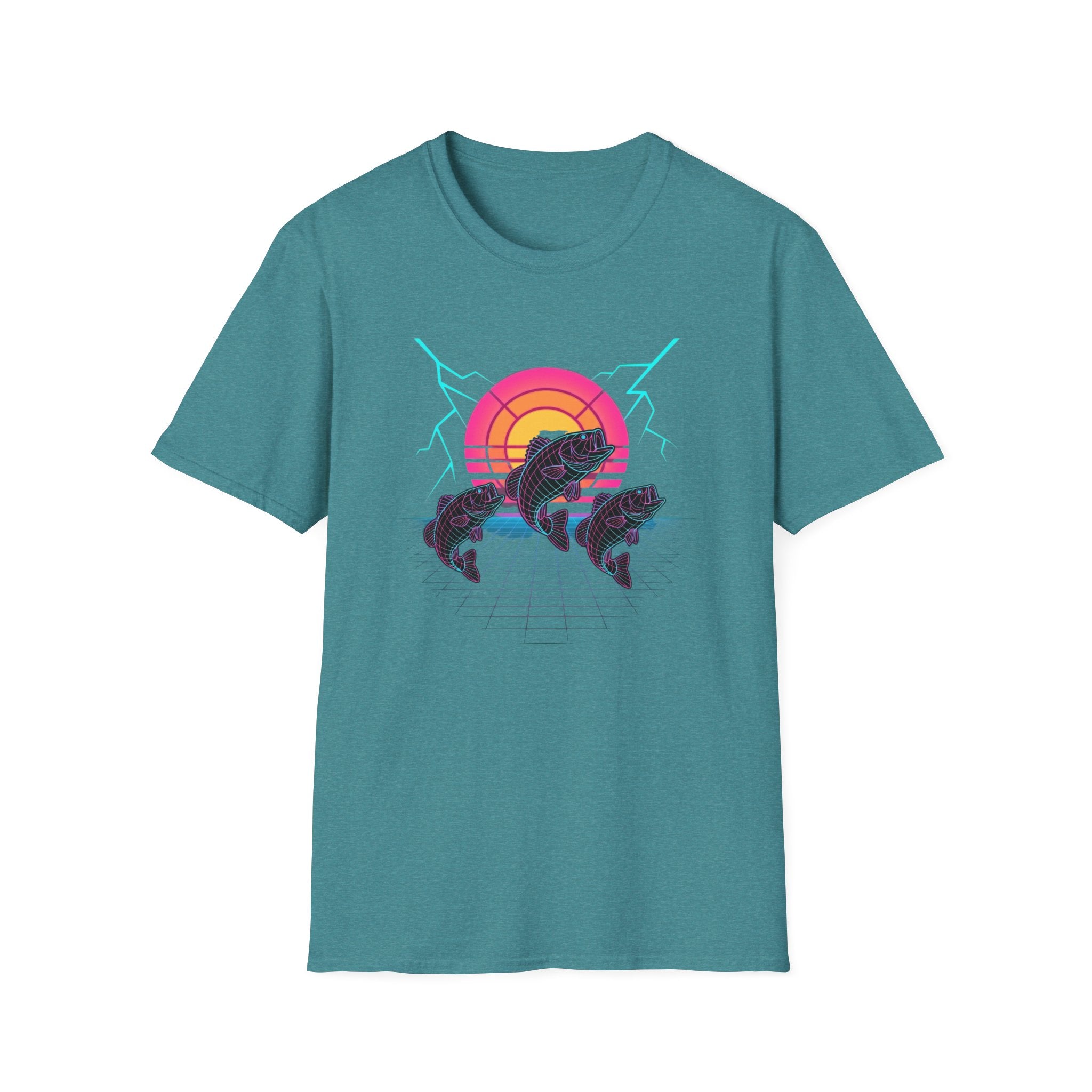 triple fish moon neon T-Shirt