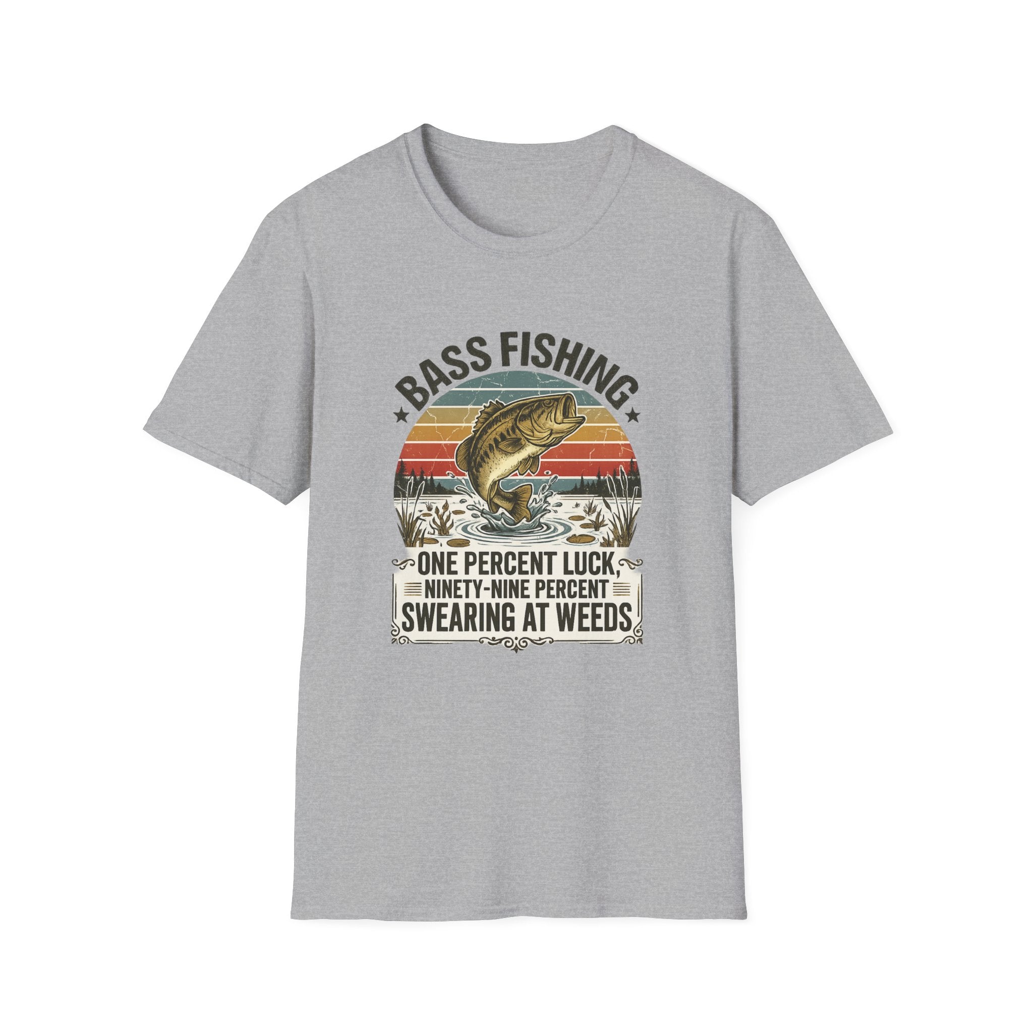 Bass Fishing 1% Luck T-Shirt