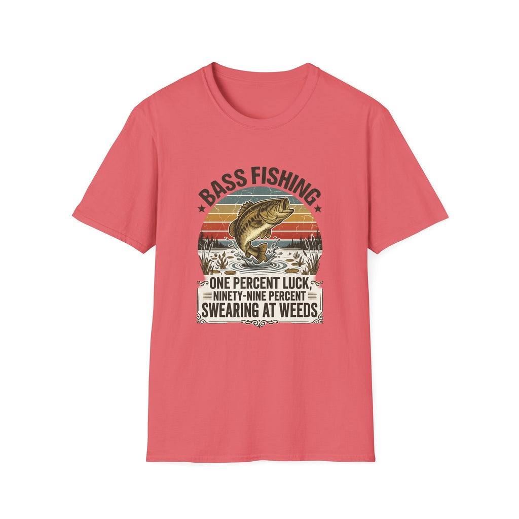 Bass Fishing 1% Luck T-Shirt