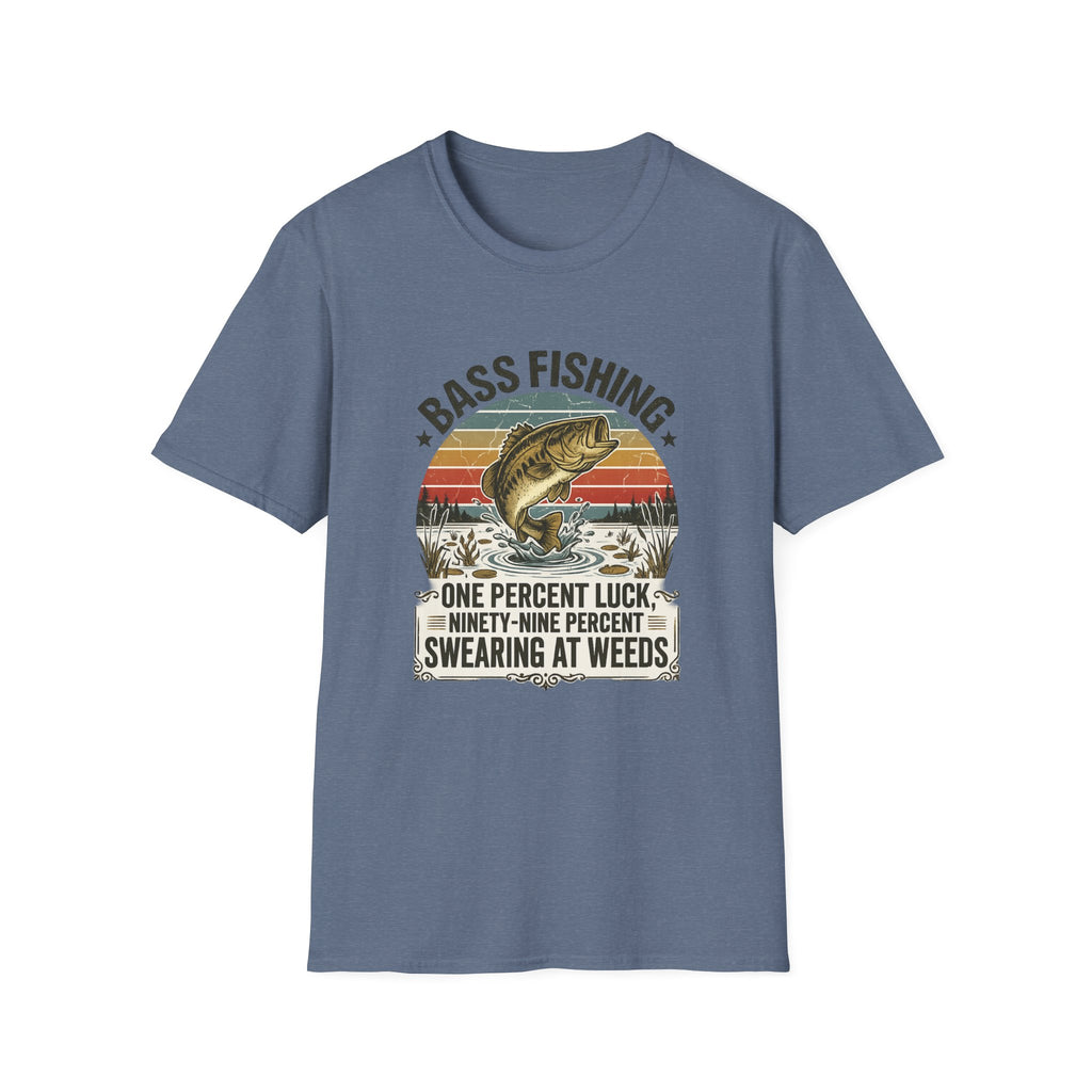 Bass Fishing 1% Luck T-Shirt