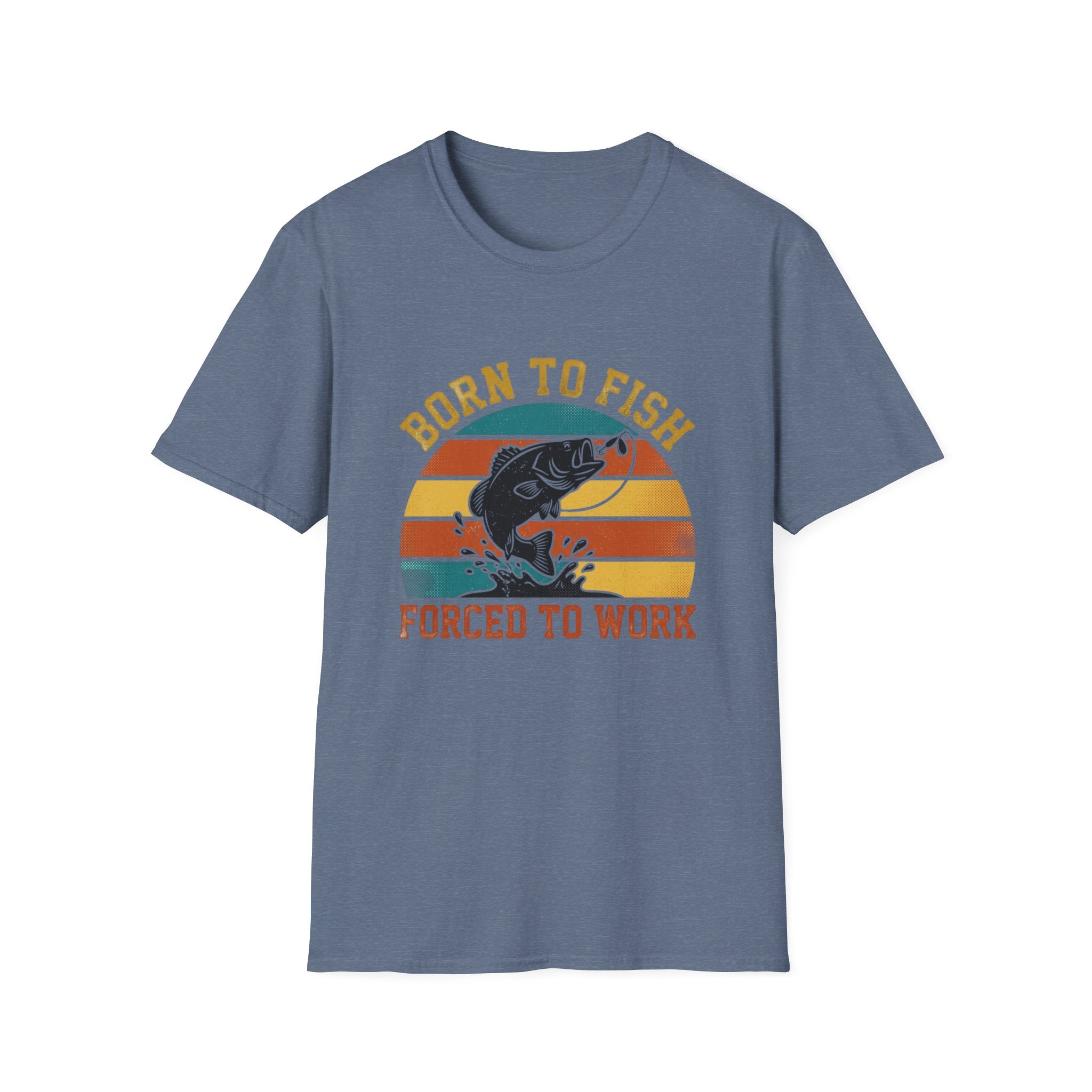 born to fish forced to work T-Shirt