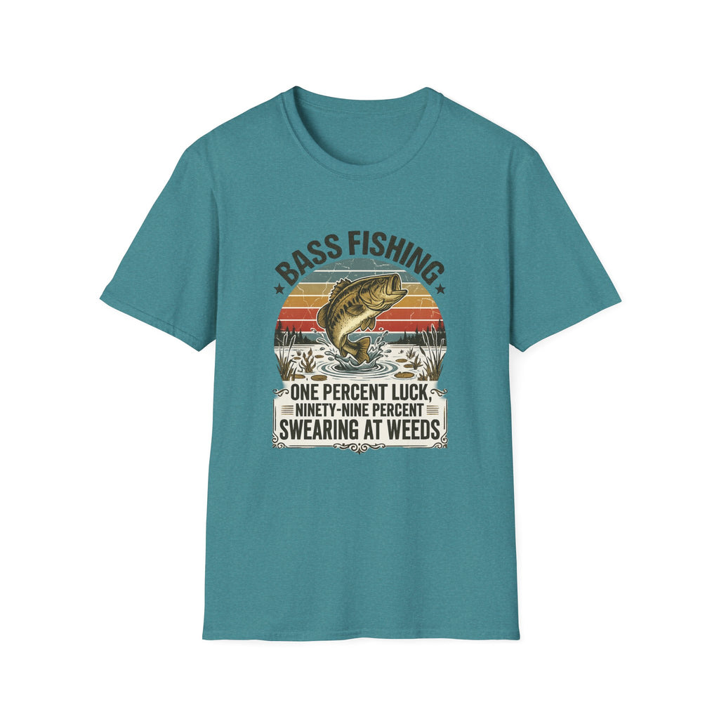 Bass Fishing 1% Luck T-Shirt
