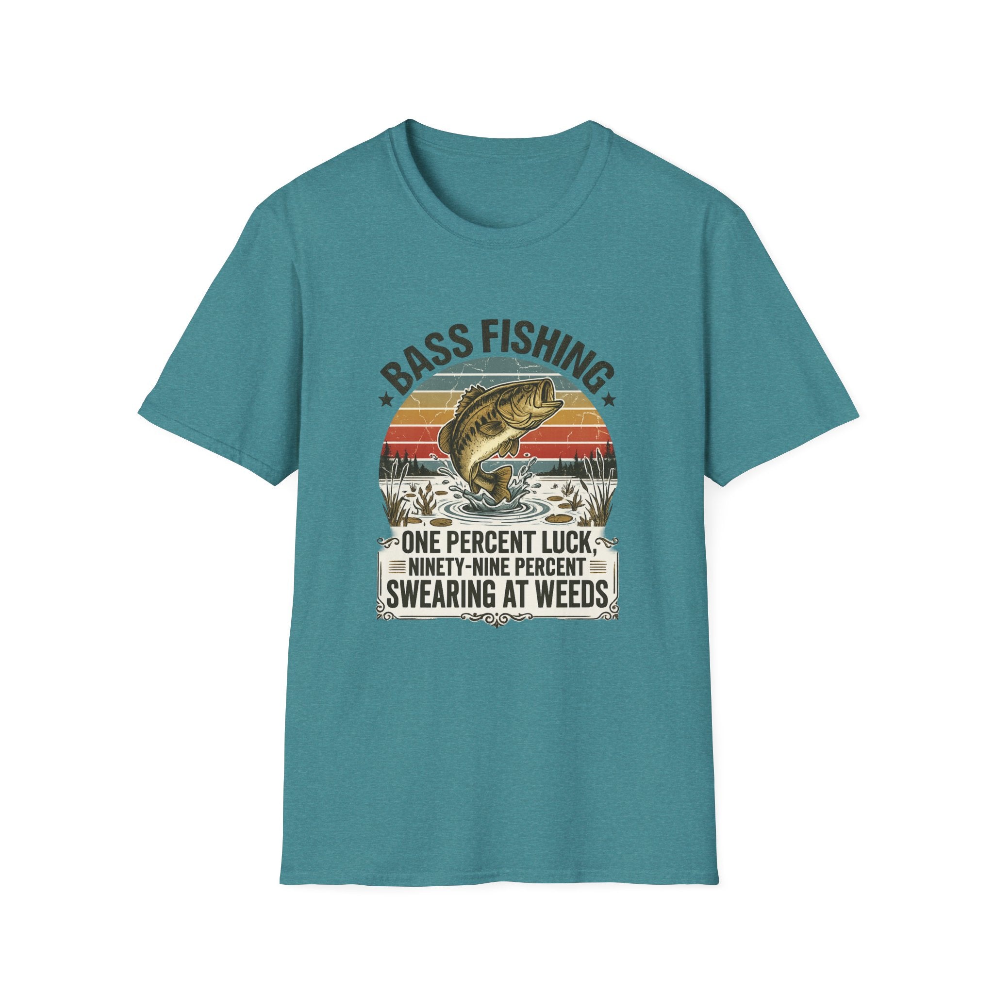 Bass Fishing 1% Luck T-Shirt