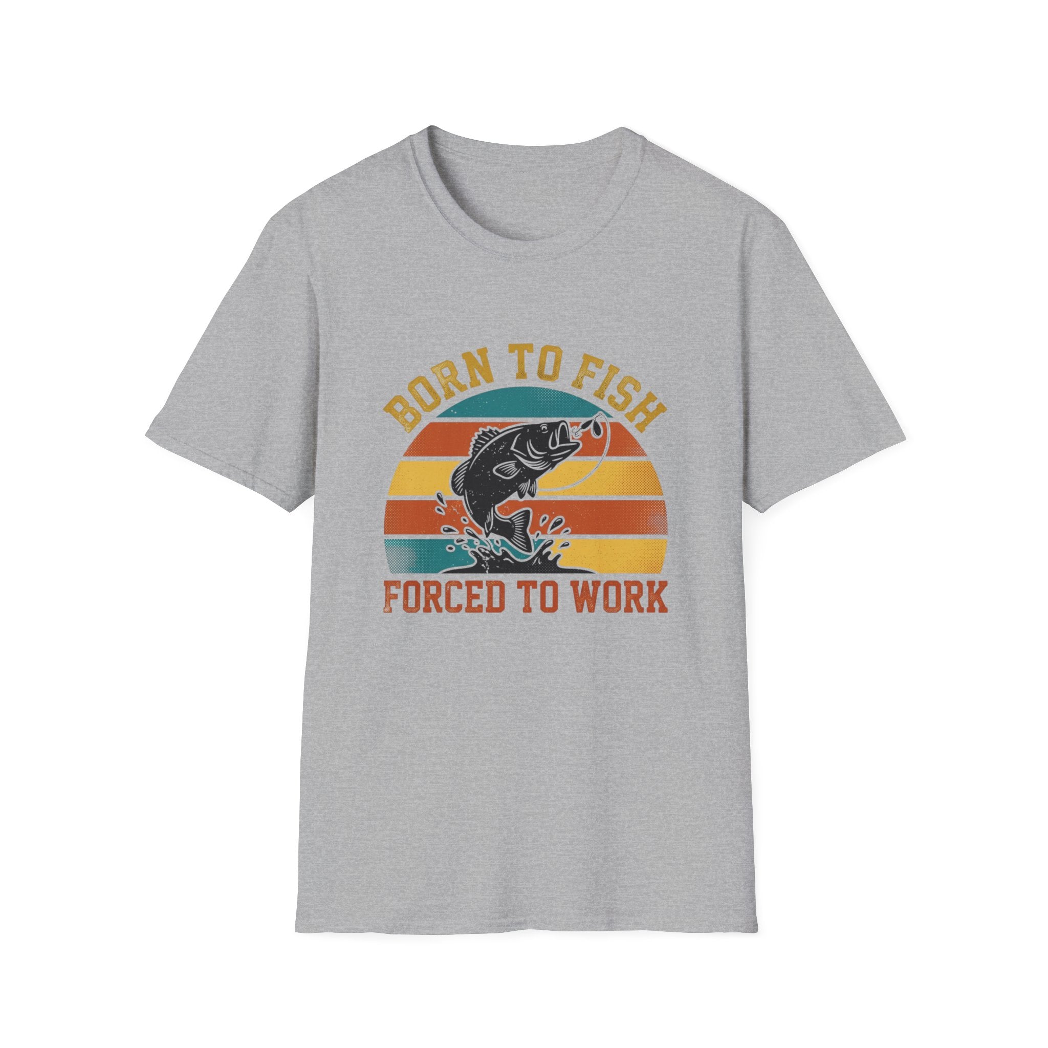 born to fish forced to work T-Shirt